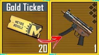 GOLDEN TICKET CHALLENGE  PUBG METRO ROYALE CHAPTER 24