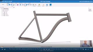Video Tutorial: How to make a Bike Frame with Fusion 360 in just 10 minutes.