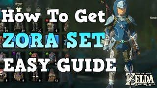 HOW TO GET ZORA HELM AND LEGS! Zelda Breath of the Wild