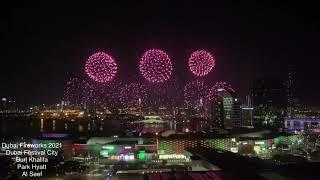 Dubai Fireworks 2021 Dubai Festival City / Burj Khalifa / Hyatt Park / Al Seef