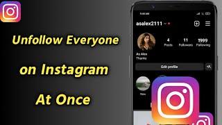 How to Unfollow Everyone on Instagram At Once | Delete All Your Followers on Instagram