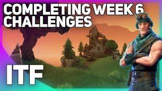 Completing Week 6 Challenges! (Fortnite Battle Royale)