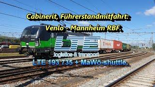 [4K] Cabinerit, Führerstandsmitfahrt: Venlo - Keulen - Koblenz - Mainz - Mannheim Rbf