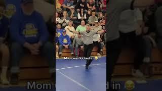 This mom was super invested in her son’s wrestling match  (via @yogibearx) #shorts