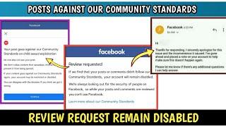 Your Posts Goes Against Our Community Standards | Review Requested Blocked Problem Solution 2022