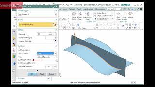 NX 12 0  SIEMENS  Walkthrough   OFFSET CURVE