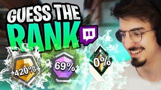 Twitch plays GUESS THE RANK | Valorant