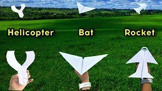 best 3 flying notebook bird helicopter, top 3 flying rocket plane, flying bat plane, best 3 fly toy