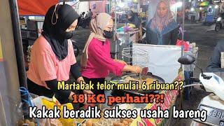 18 KG TELUR PERHARI ?! KAKAK ADEK INI SUKSES JUALAN MARTABAK TELUR MINI || JADI REBUTAN PEMBELI