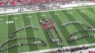 Ohio State Marching Band "Disney Tribute" Halftime vs Buffalo: Aug. 31, 2013