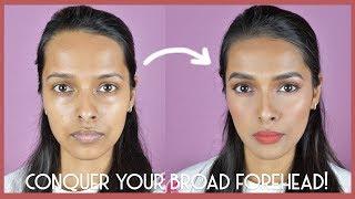 How to - Contour Broad Forehead | Tips and Tricks for Broad Forehead