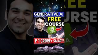 FREE AI Courses (Worth ₹10 Lacs) by NVIDIA  #shorts