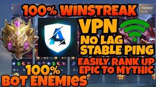[ NO LAG ] BOT IN MYTHIC RANK? USE THIS VPN TO RANK UP EASILY FROM EPIC TO MYTHIC 2022 - MLBB