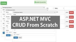 Asp.Net MVC CRUD Operations Using Datatable