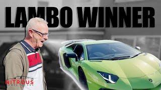 DROPPING OFF THE LAMBORGHINI TO THE WINNER | NITROUS COMPETITIONS