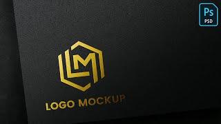 Embossed Golden Logo Mockup Tutorial using Adobe Photoshop