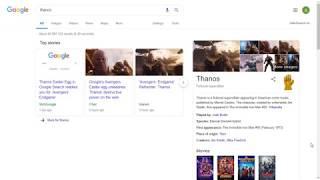 Thanos Snap Google Trick - Google Easter Egg