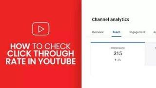 How to check CTR in youtube studio?