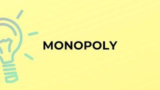 What is the meaning of the word MONOPOLY?