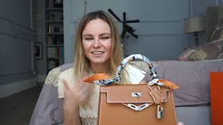 Как завязывать платок Twilly на сумку Hermes Kelly?