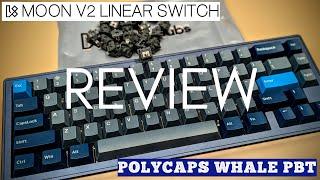 Kinetic Labs Moon V2 Linear Switch Review and Sound Test - An effective linear with a marbly bot out