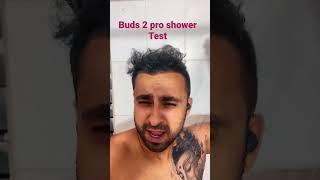 Shower Test, Samsung Galaxy Buds2 Pro, Buds 2 Pro shower test, water test of earphones #shorts