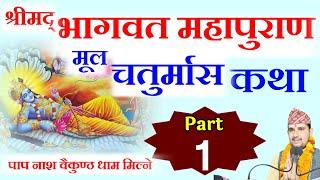 भागवत महापुराण मूल चतुर्मास कथा  part- 1 || Chaturmas Katha by Tika poudel