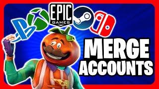 How to LINK FORTNITE Account to EPIC GAMES ACCOUNT on PS5,Xbox,PC,Switch - MERGE FORTNITE Accounts