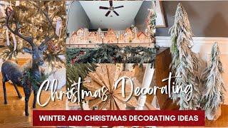 COZY CHRISTMAS AND WINTER DECORATE WITH ME | OUTDOOR AND WINTER DECORATING IDEAS