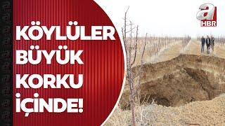 10 katlı bina boyutunda! Karaman'daki dev obruk köylüleri korku içinde bıraktı | A Haber