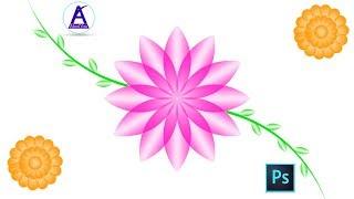 Flowers Design in Photoshop Hindi tutorial by Abc4You