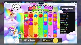 $75,000 Max Bet wins BIG on Double Rainbow Slot!