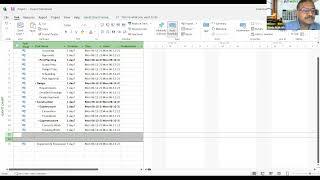 MS Project Tutorial - How to create WBS (hierarchical task list)