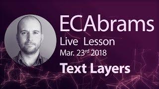 After Effects Text Layers - Live Lesson