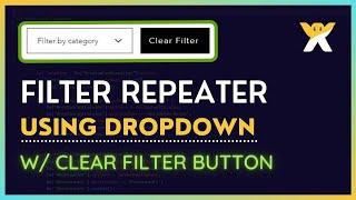 Velo by WIX | Filter WIX Repeater using Dropdown | Clear Filter Button | Basic WIX Tutorial