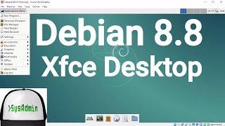 Debian 8.8 XFCE Desktop Installation + Guest Additions on Oracle VirtualBox [2017]