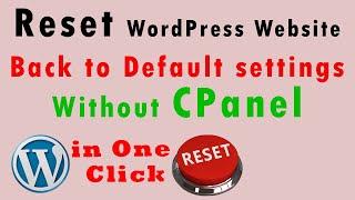 How to Reset WordPress Website in hindi || Mukesh Burdak