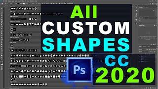 How to Find All Custom Shapes for Photoshop CC 2020 | Get Back All Custom Shapes