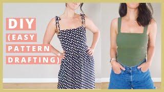 DIY Easy Top and Dress (Self Drafted!) | Simple Sewing for Summer