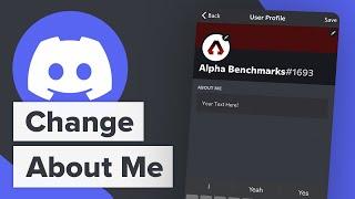 How to Change About Me on Discord Mobile App (iOS & Android)