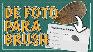 Transformando FOTO EM BRUSH no PROCREATE | Você pode criar SEUS PINCÉIS no PROCREATE