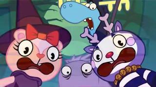 Lumpy's scream in "Happy Trails" reused in many Happy Tree Friends episodes.