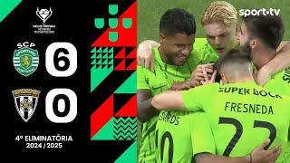 Resumo: Sporting 6-0 Amarante - Taça de Portugal | sport tv