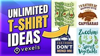 The ULTIMATE Ai Tool to Generate T-Shirt Ideas (Vexels Quote Generator Tutorial)