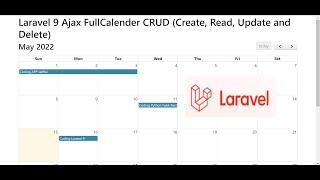 Laravel 9 Ajax FullCalender CRUD (Create, Read, Update and Delete)