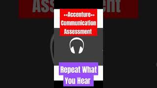 Accenture Communication Assessment | Repeat What You Hear  | Accenture English Assessment #accenture