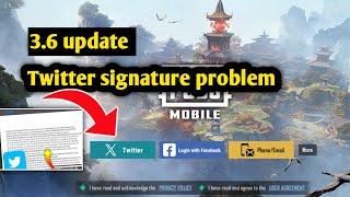 Signature Does Not Match The Request | Bgmi Twitter Login Problem | Bgmi Login Problem