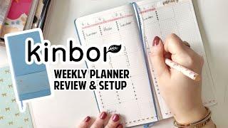 KINBOR PLANNER: first look, review, setup. Hobonichi dupe! Make the weekly hourly layout work for me