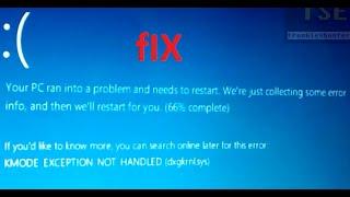 How to fix KMODE_EXCEPTION_NOT_HANDLED (dxgkrnl.sys) BSOD Windows 8.1