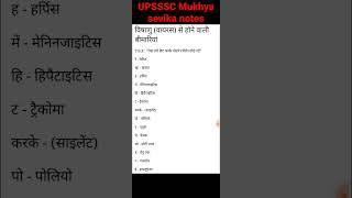 UPSSSC Mukhya sevika Bharti latest news|UPSSSC Mukhya sevika Exam date|UPSSSC Mukhya sevika notes